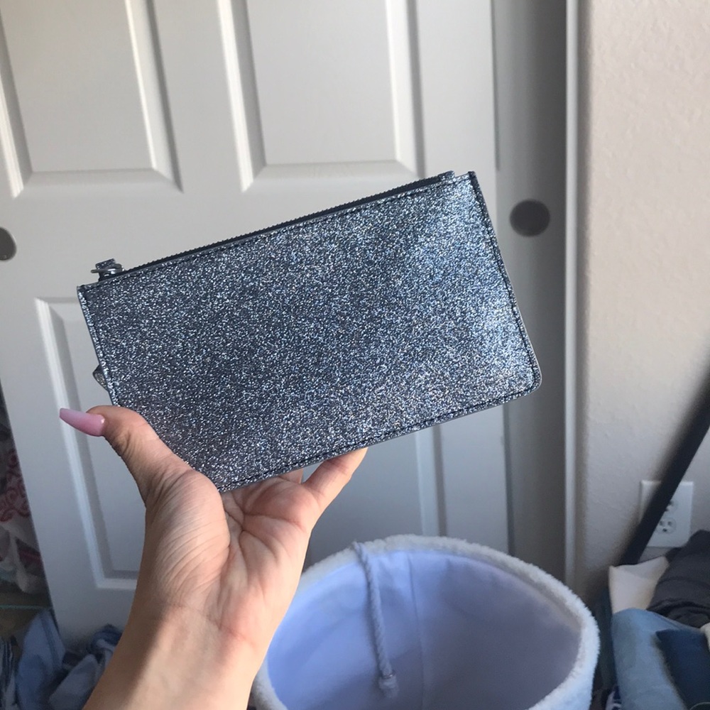 glitter wallet.